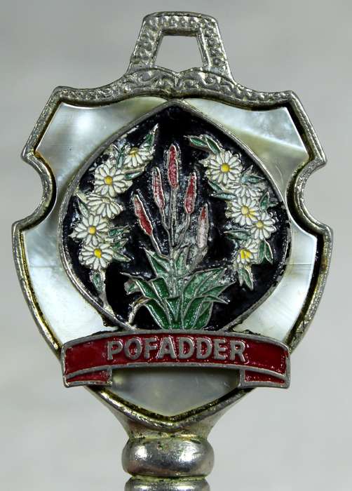 Souvenir silver plated bell - Pofadder