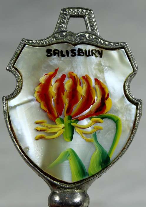 Souvenir silver plated bell - Salisbury