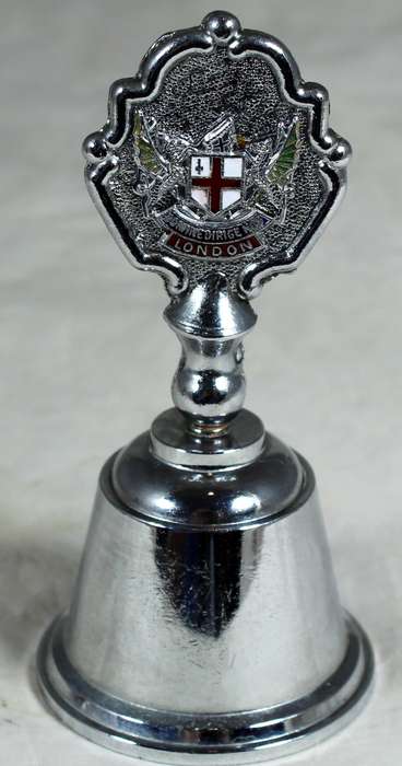 Souvenir silver plated bell - London