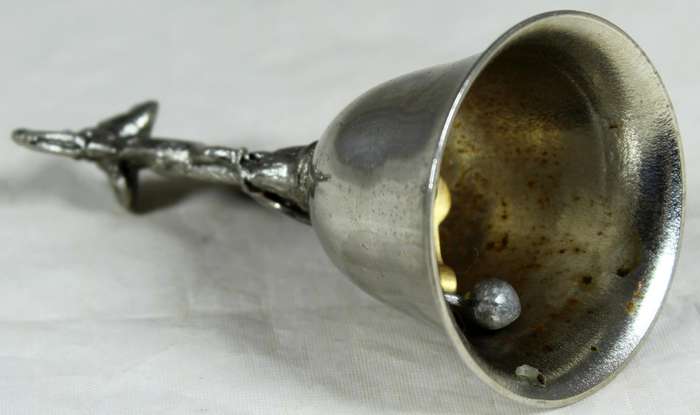 Souvenir silver plated bell - Blydepoort with elephant figure