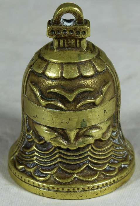 Brass bell - Souvenir Hamburg Amerika line
