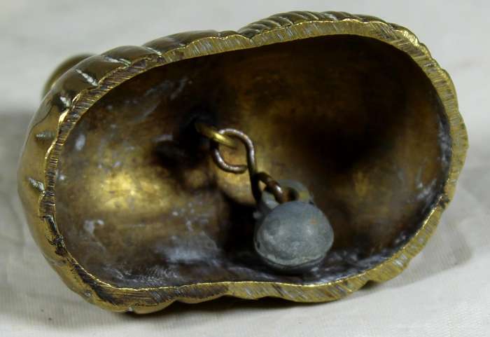 Brass bell - Dutch girl & boy