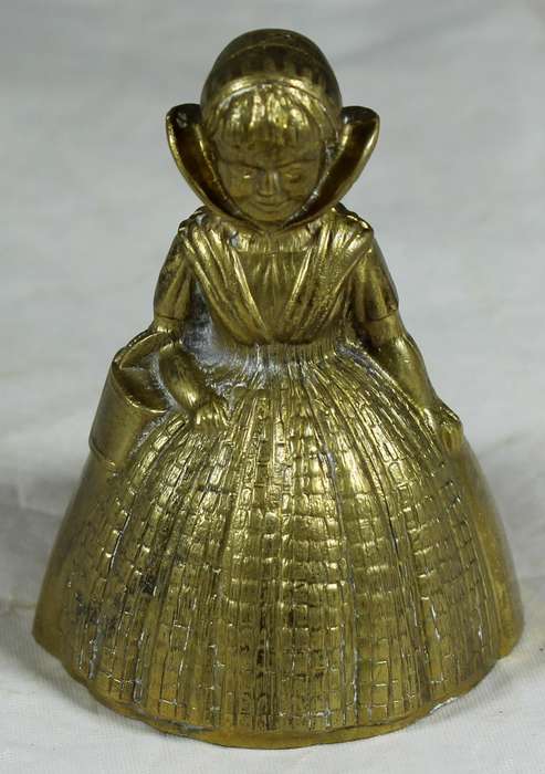 Brass bell - Victorian lady