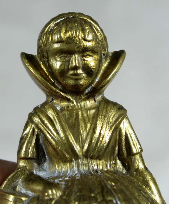 Brass bell - Victorian lady