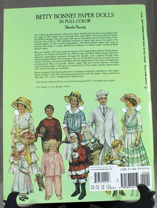 Betty Bonnet paper dolls book