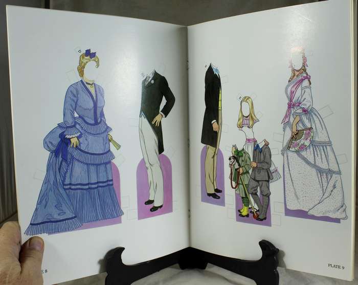 American family of the Victorian era paper dolls book