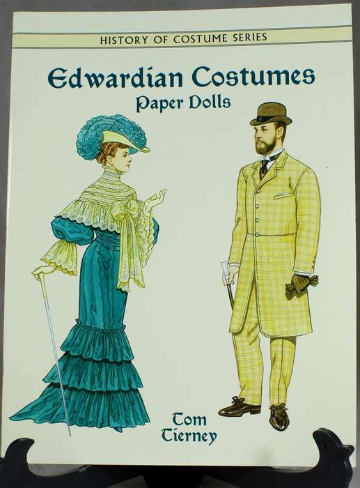 Edwardian costumes paper dolls book