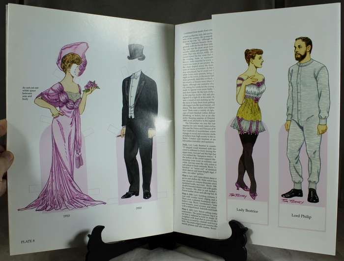 Edwardian costumes paper dolls book