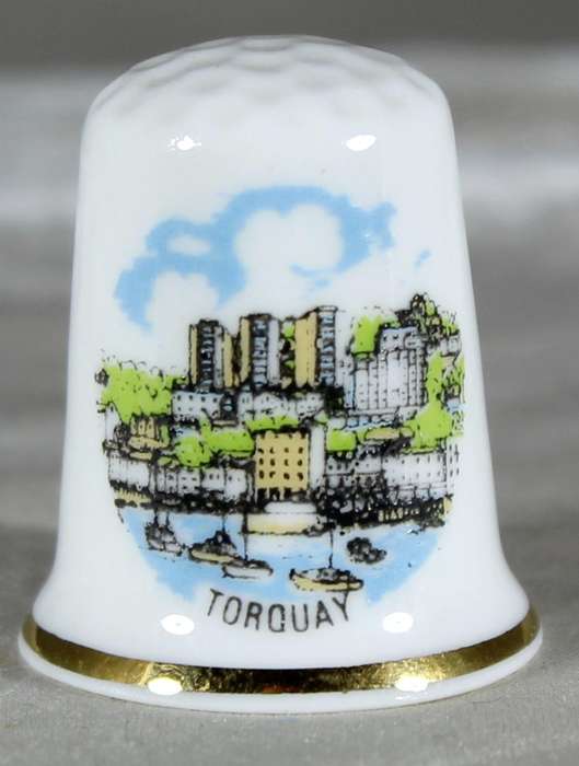 Bone China thimble - Torquay