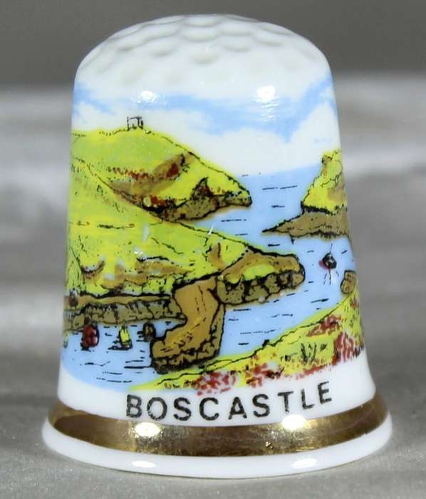 Bone China thimble - Boscastle