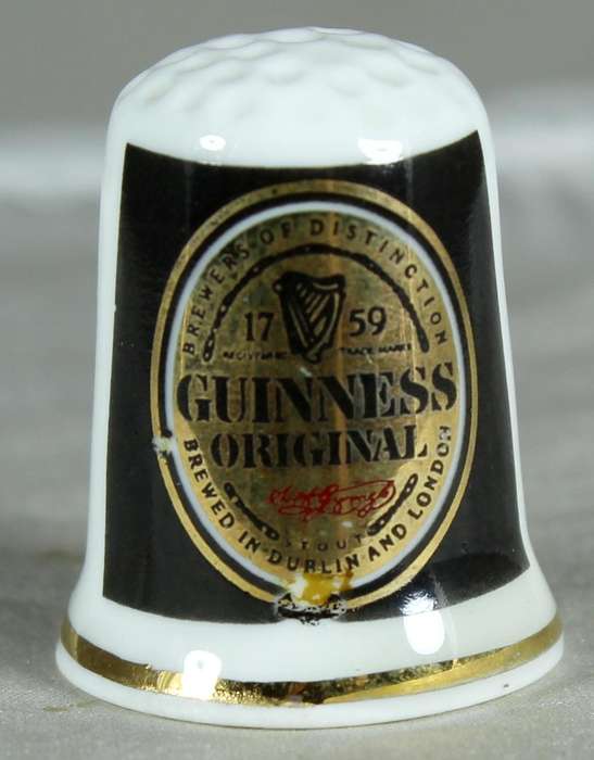 Bone China - Advertising thimble - Guiness