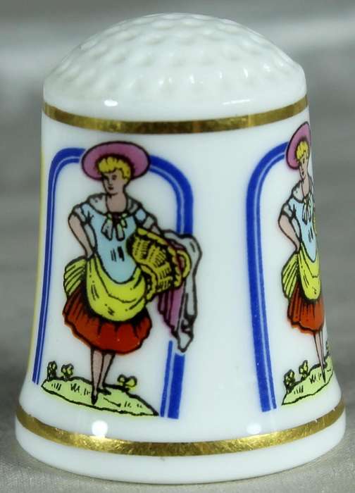 Bone China - Advertising thimble - Hudson's Soap