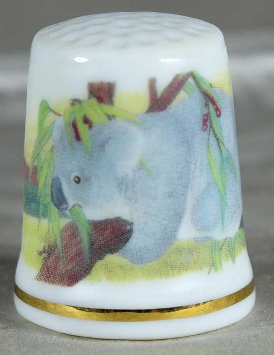 Bone China thimble - Koala - Westminster Australia