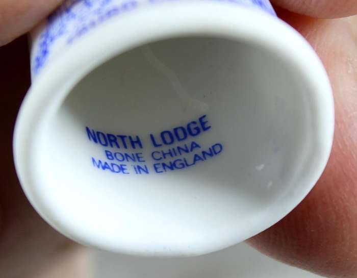 Bone China thimble - Truro cathedral