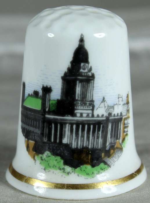 Bone China thimble - Town hall, Leeds - Birchcroft