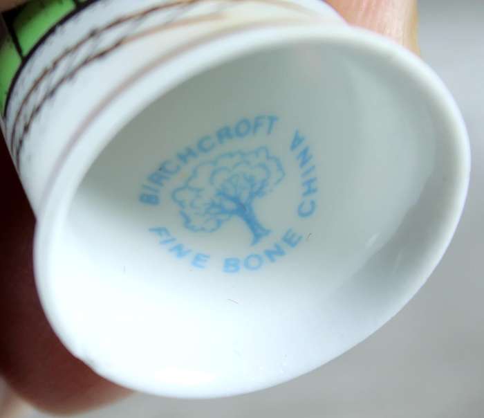 Bone China thimble - Llanberis lake railway - Birchcroft