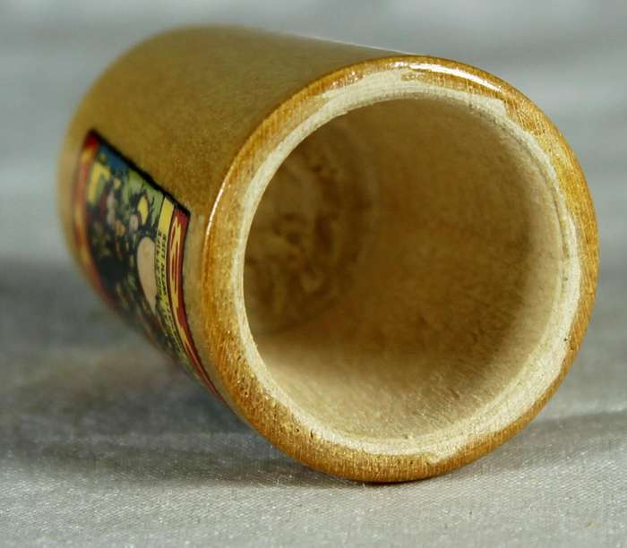 Wooden advertising thimble - Sunlight soap