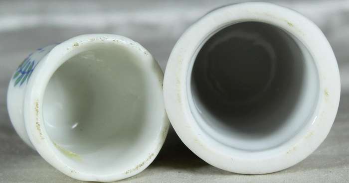 Bone China thimble - Home sweet home - Pair of thimbles