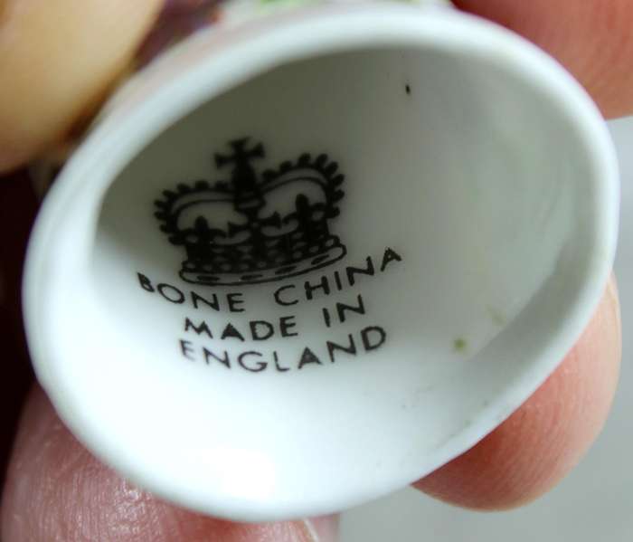 Bone China thimble - November