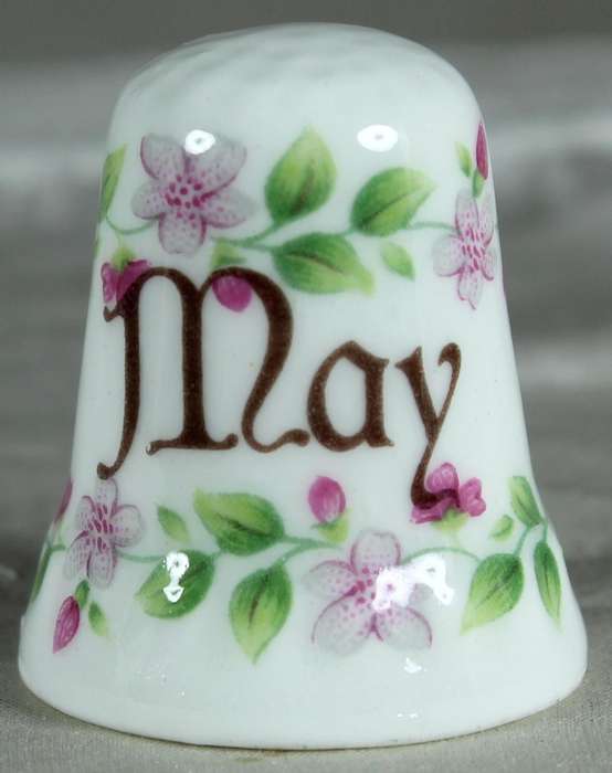 Bone China thimble - May - Fenton
