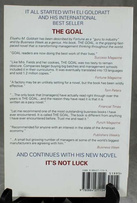 Elyahu Goldratt - It's not luck