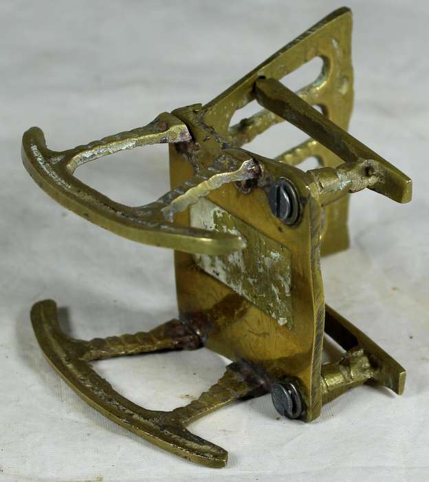 Small brass rocking chair