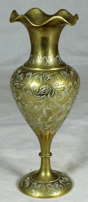 Small brass vase