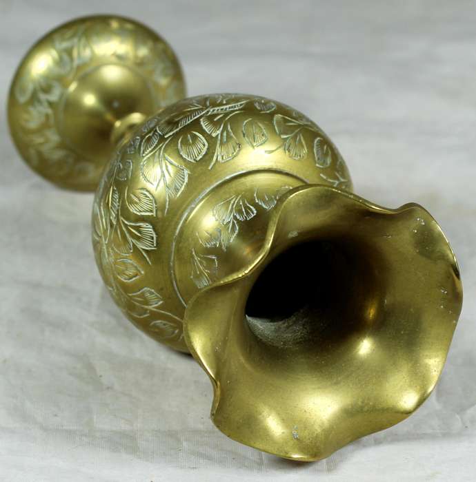 Small brass vase