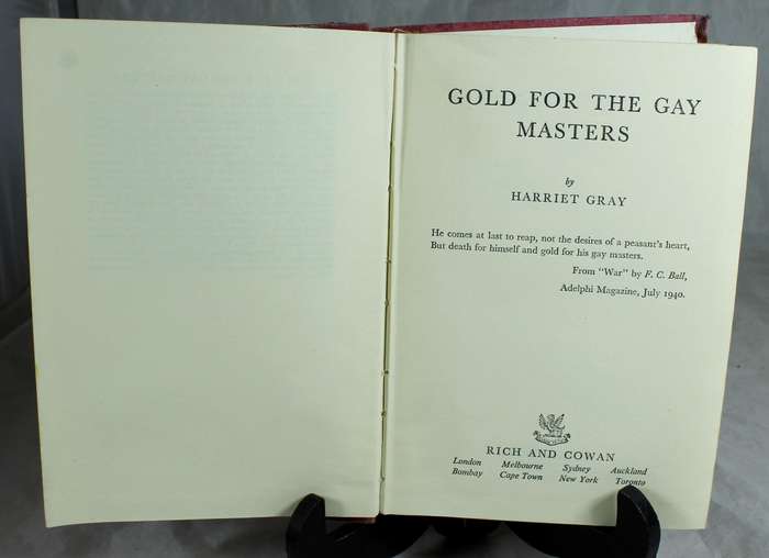 Gold for the gay masters - Harriet Gray