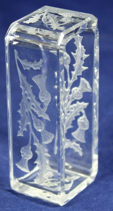 Glass serviette holder