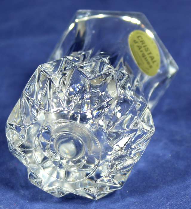 Small crystal d'Argues glass vase