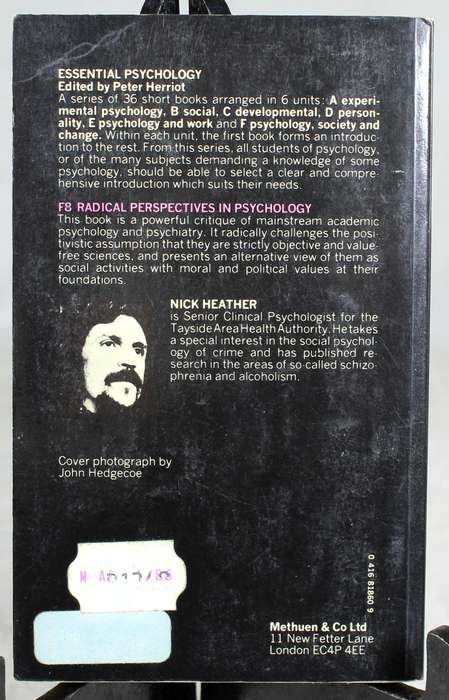 Radical perspectives in psychology