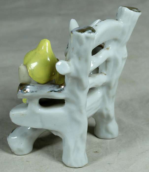 Pixie and rabbit on a chair