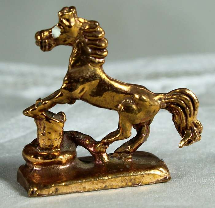 Miniature copper plated - Rearing horse