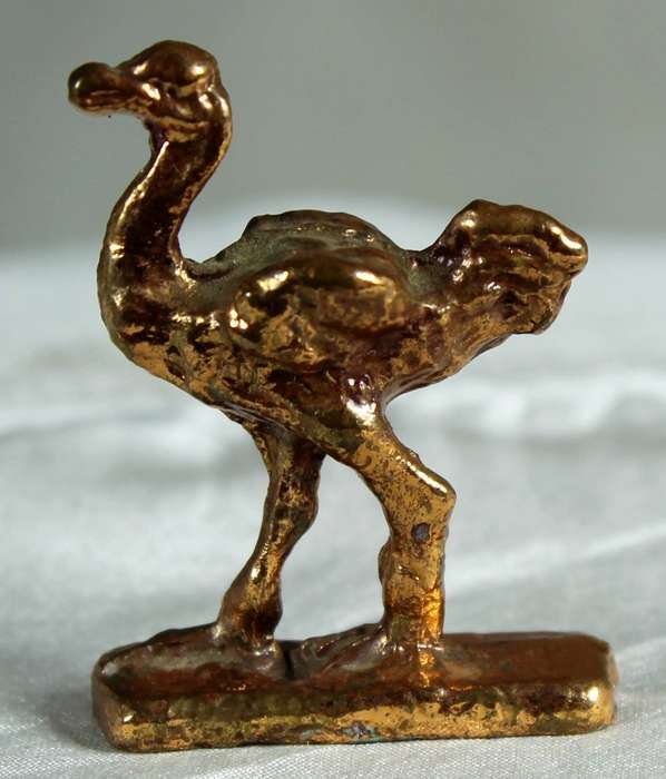Miniature copper plated - Ostrich