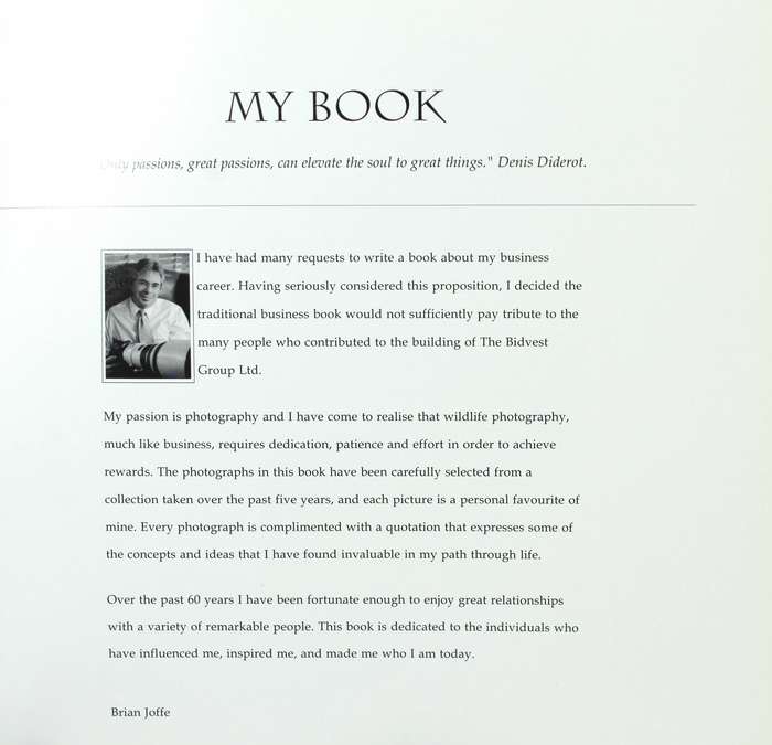 My Book - Brian Joffe - ISBN 0620384216