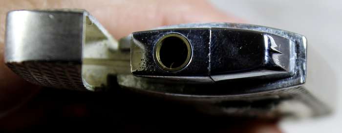 Vintage silver bikini lighter