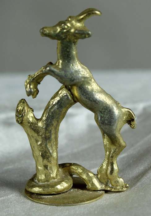 Miniature brass plated - Springbuck