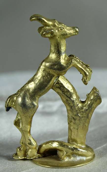 Miniature brass plated - Springbuck