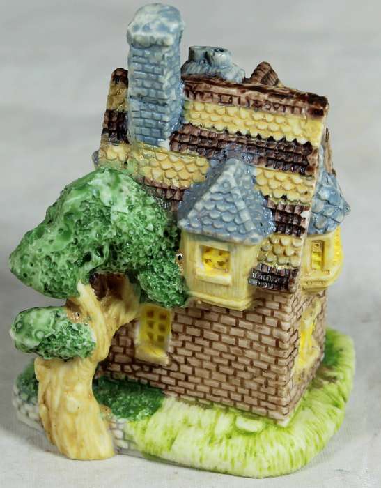 Small vintage house with bay windows