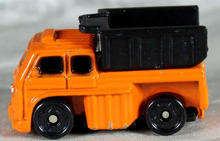Micro metal body - orange dump truck