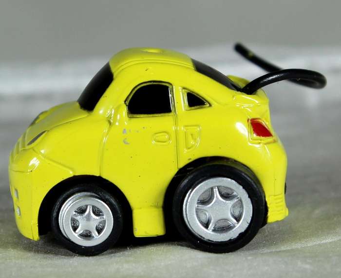 Yellow micro car