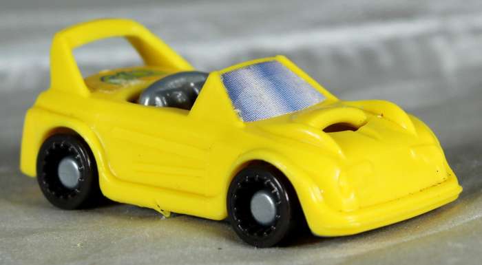 Kinder Joy micro race car