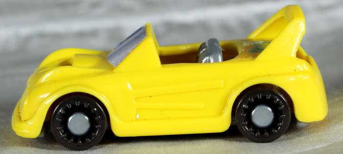 Kinder Joy micro race car