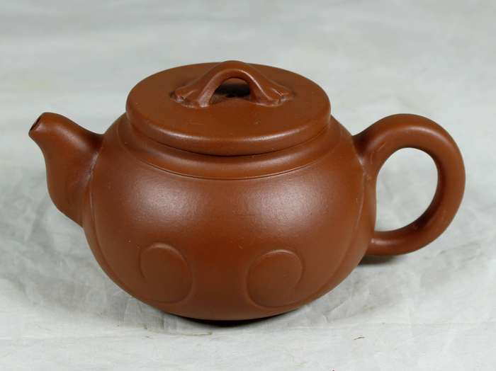 Small pottery teapot
