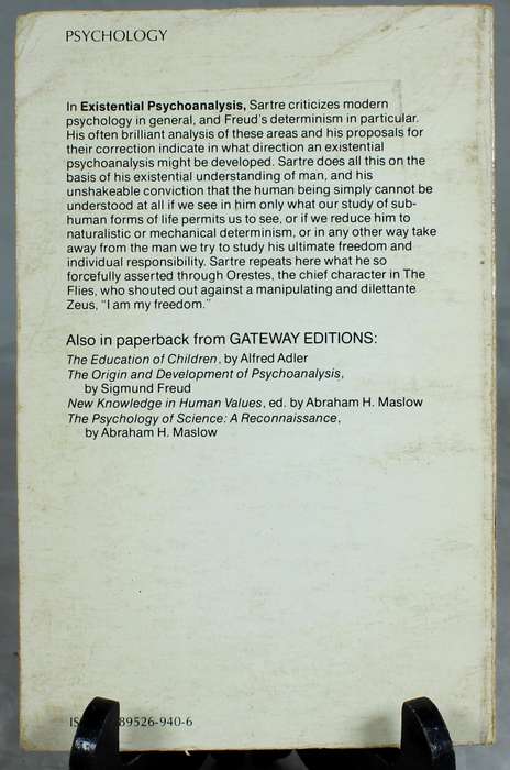 Existential psycho-analysis - JP Sartre