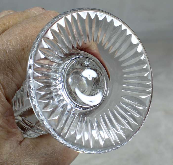 Slim line tapered crystal vase