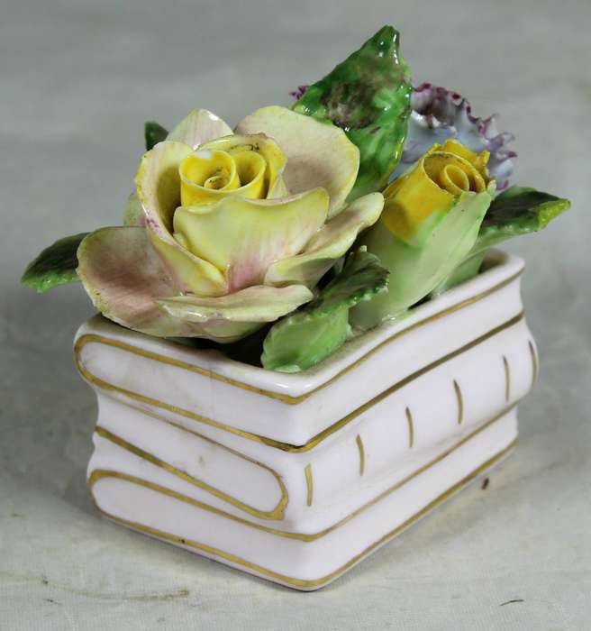Small posy on a stack of books