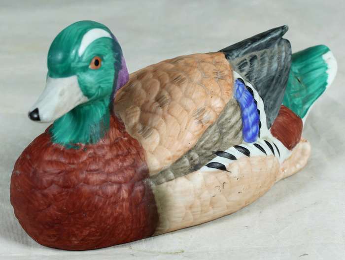 Ceramic multi colored duck