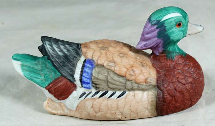 Ceramic multi colored duck